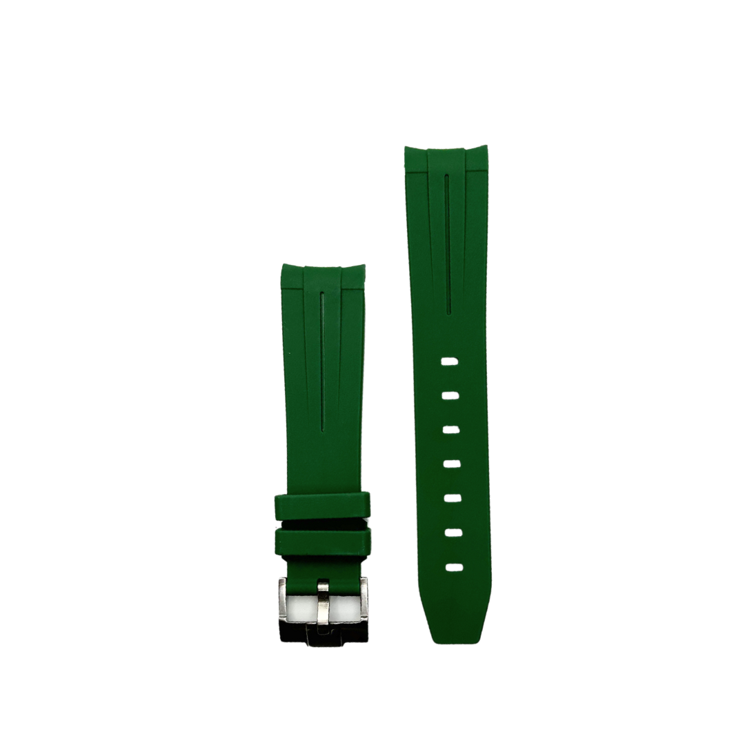Groene Strap voor Omega X Swatch MoonSwatch - Rubber