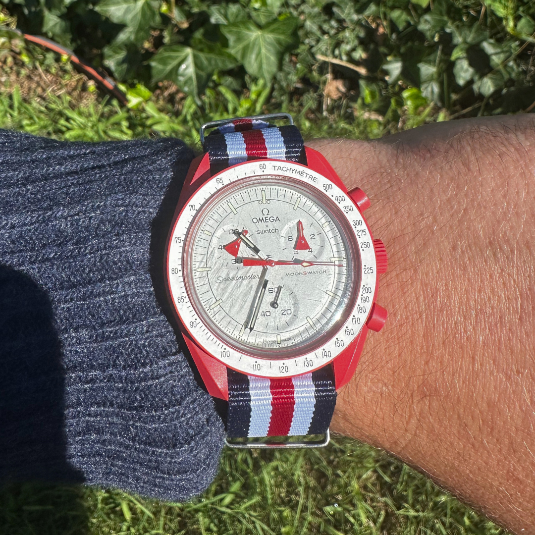 Nato Strap - Red-white-blue