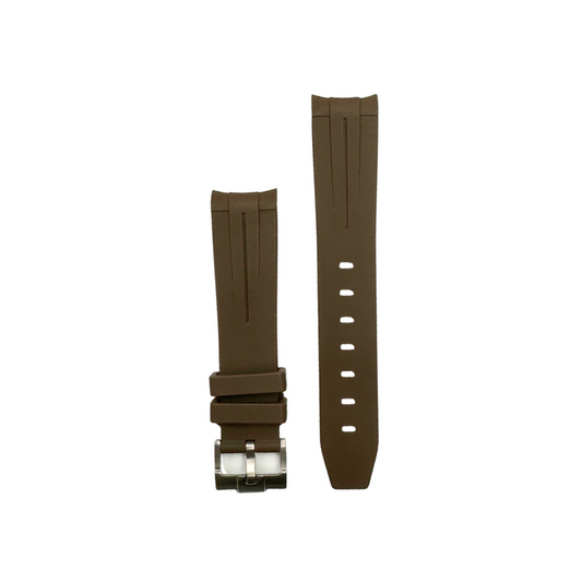 Gray-brown Strap for Omega X Swatch MoonSwatch - Rubber