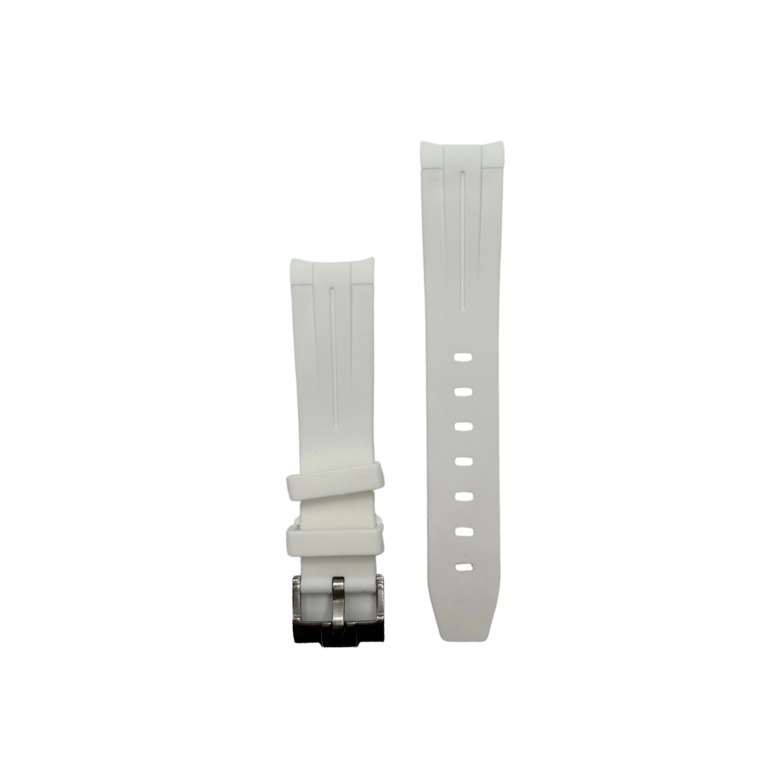 White Strap for Omega X Swatch MoonSwatch - Rubber