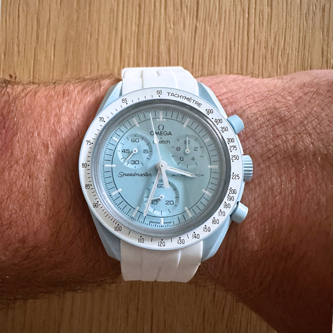 White Strap for Omega X Swatch MoonSwatch - Rubber